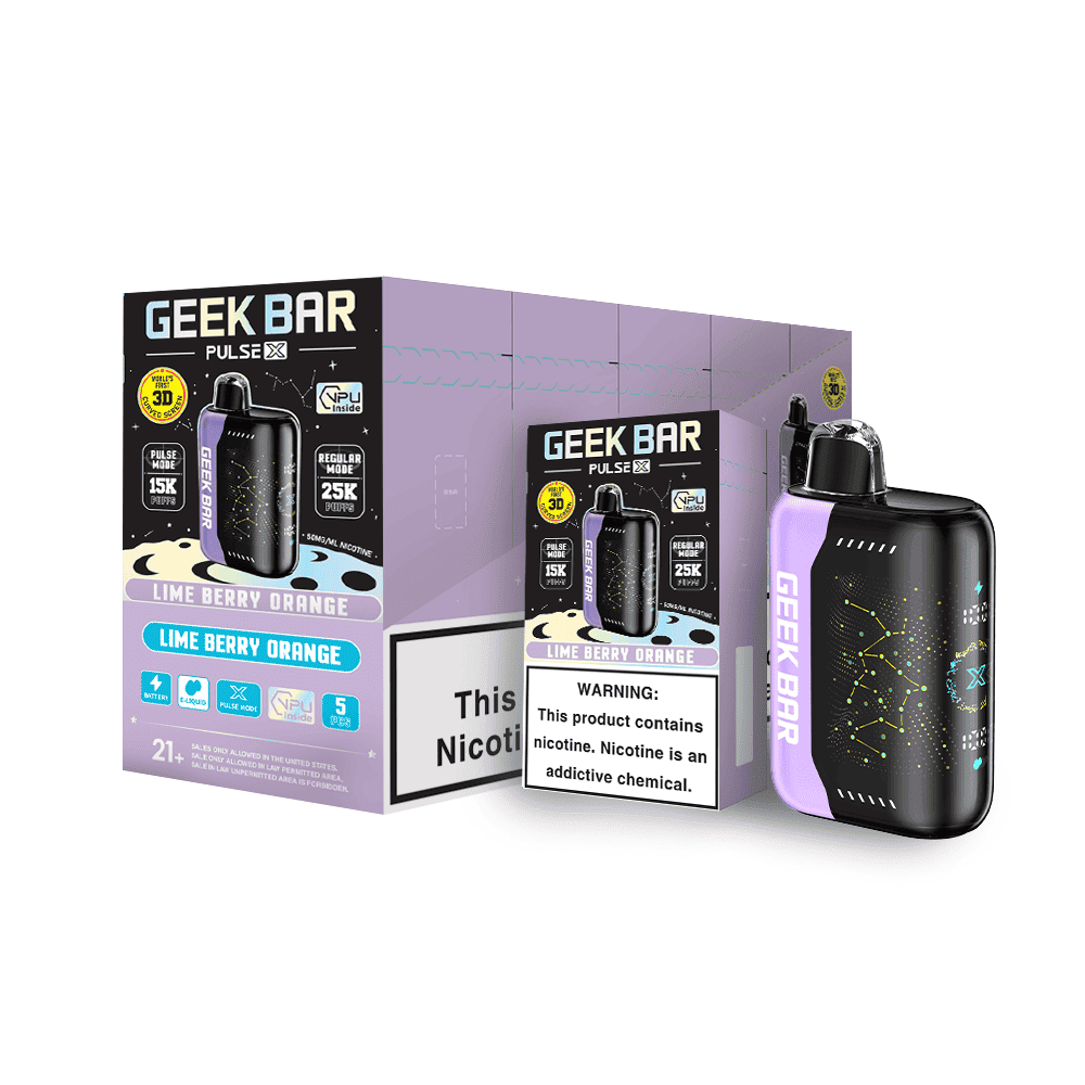 Geek Bar Pulse X 25000 Disposable Vape - Black Coral Wholesale